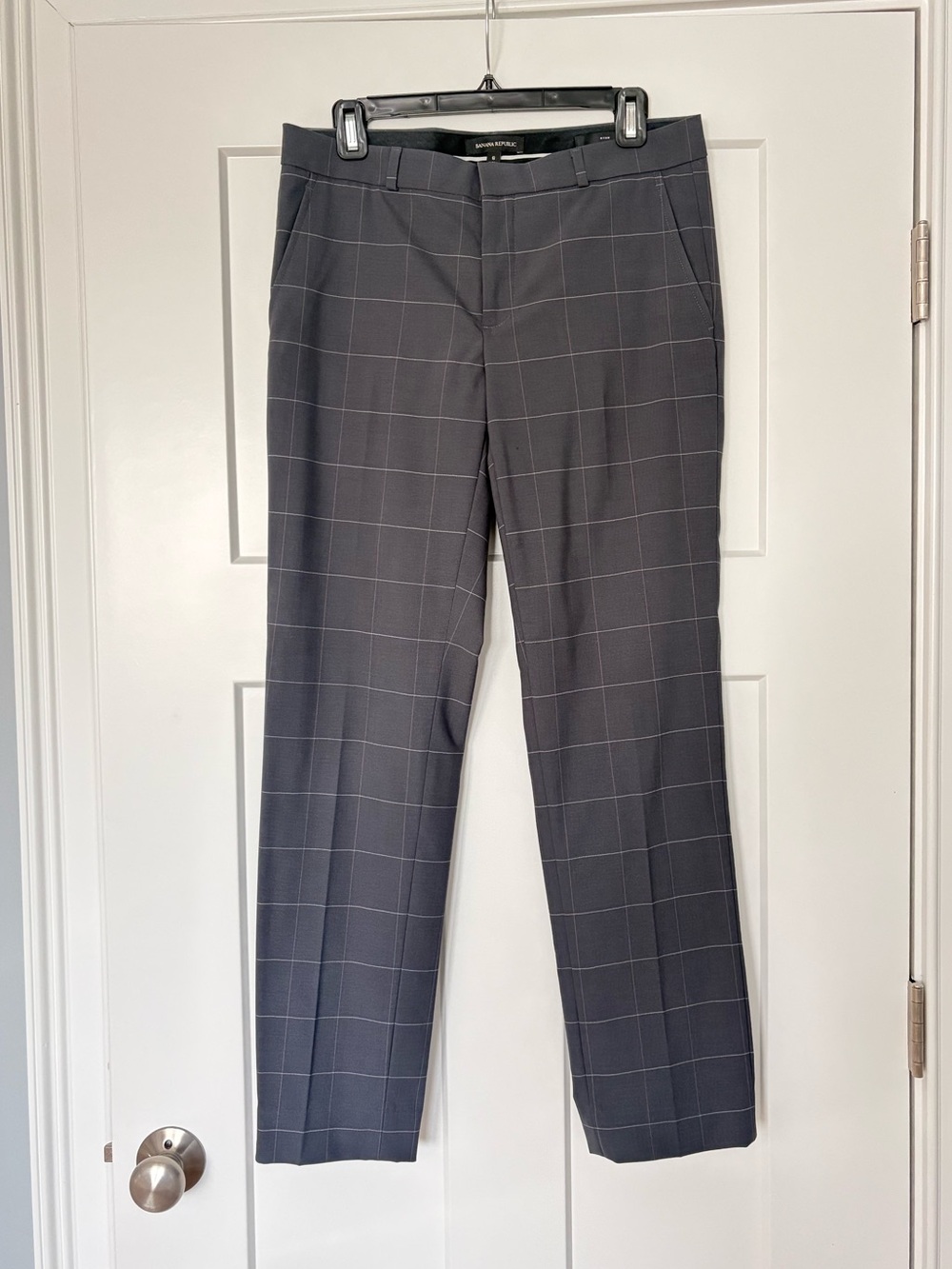 Banana Republic Women’s Gray Windowpane Pants